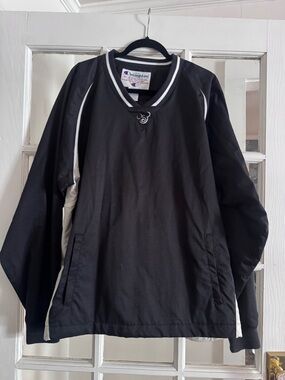 Vintage Disney Champion Black Pullover with White Stripe Collar